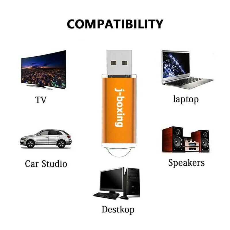 J-boxing USB 플래시 드라이브, USB 메모리 스틱 점프 드라이브, 128GB, 64GB, 32GB, 컴퓨터용 저장 플래시 드라이브, 8GB, 16GB