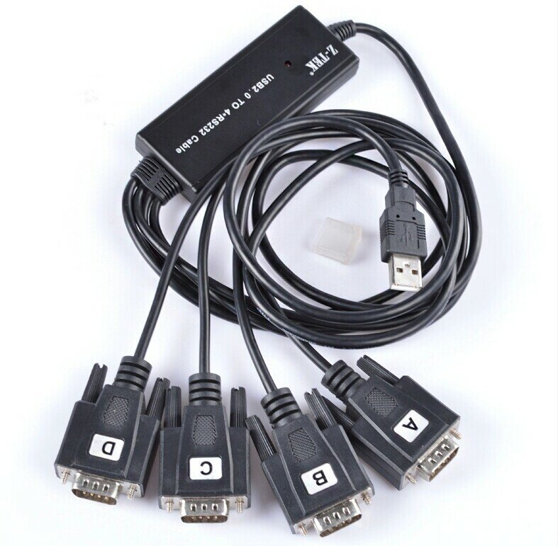 USB gehen zu Serielle 4-Port RS232 DB9 Konverter Kabel FTDI Chip