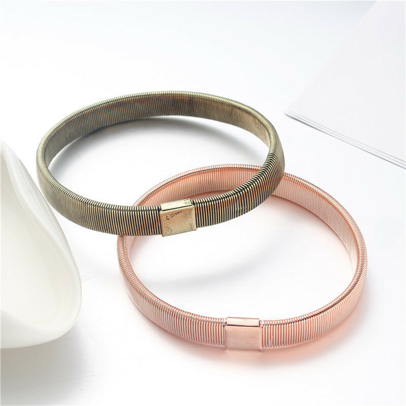 Men's Bracelets Elastic Arm Rings Metal Arm Band Shirt Sleeve Holder Clothing Accessories Non-slip Cuffs Accessories