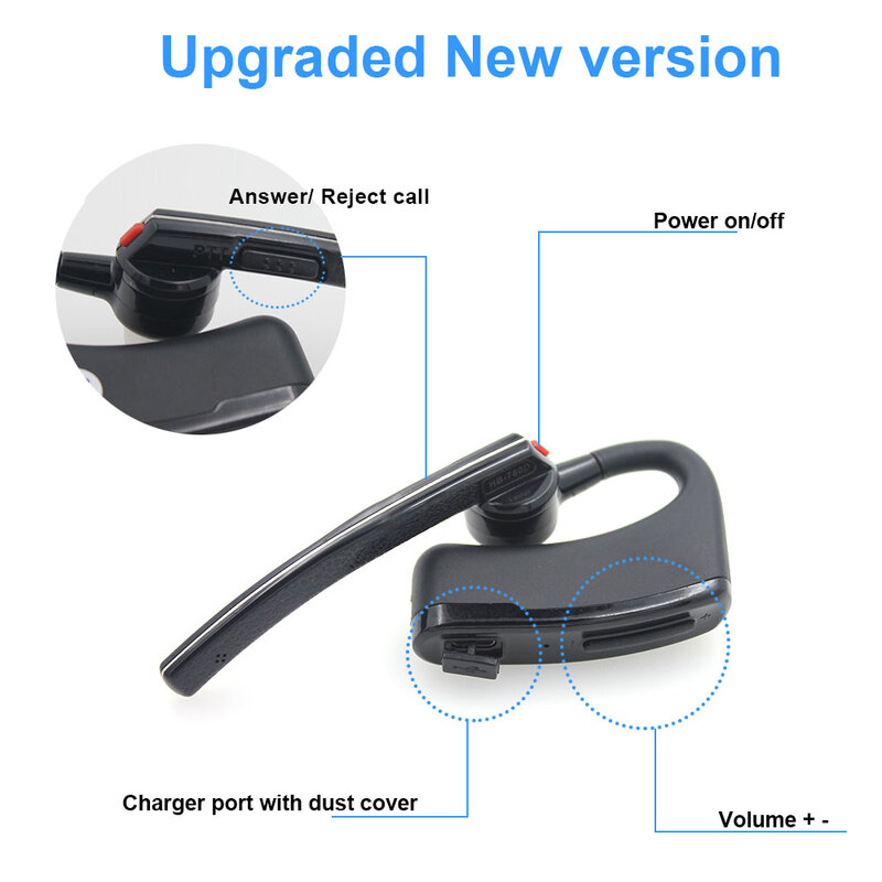 Pour BaoFeng UV-82 UV-5R 888S talkie-walkie Radio bidirectionnelle Moto vélo mains libres Bluetooth PTT écouteur casque sans fil casque