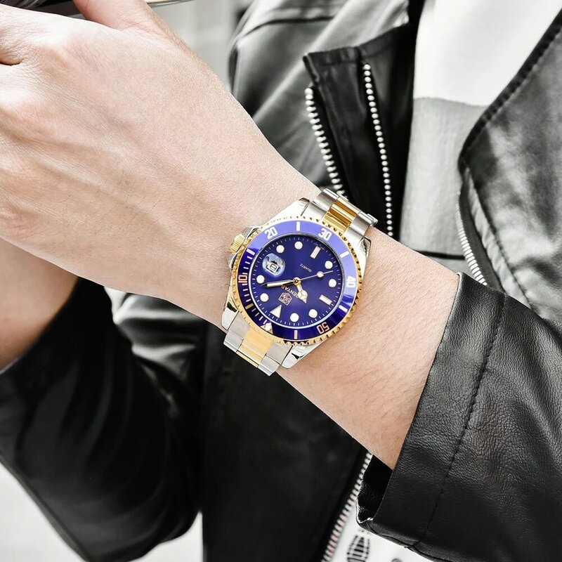 Benya luksusowa moda zegarek dla nurka mężczyzn 30ATM wodoodporna data zegar Sport zegarki męskie zegarek kwarcowy Relogio Masculino Dropship