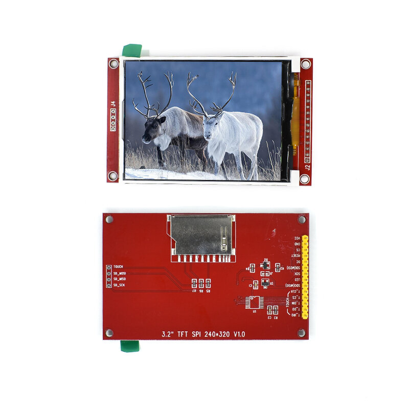 3.2 Inci 320*240 SPI Serial TFT LCD Modul Tampilan Layar dengan Panel Sentuh Driver IC ILI9341 untuk MCU