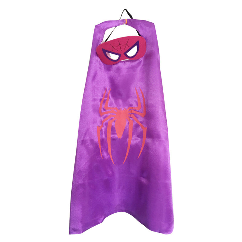 Superhero Capes with Mask Boys Girls Birthday Party Favor Dress Up Halloween Costumes Anime Cosplay