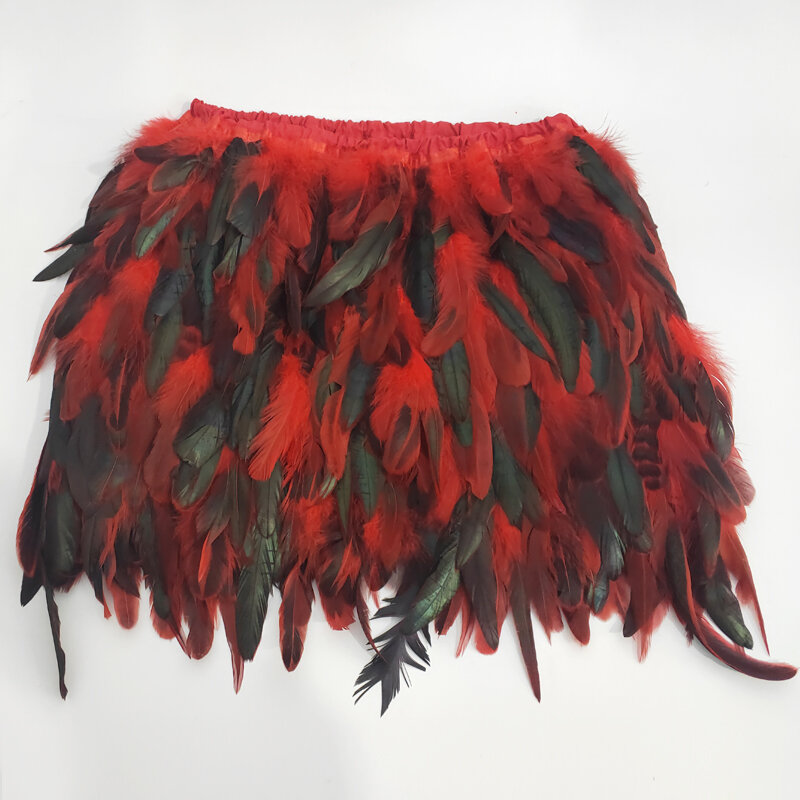 สไตล์ใหม่100% ธรรมชาติตุรกี Feather กระโปรงสั้นชุดชั้นในสตรีเสื้อขนสัตว์จริงตุรกี Feather ขนสัตว์กระโปรงปรับแต่ง