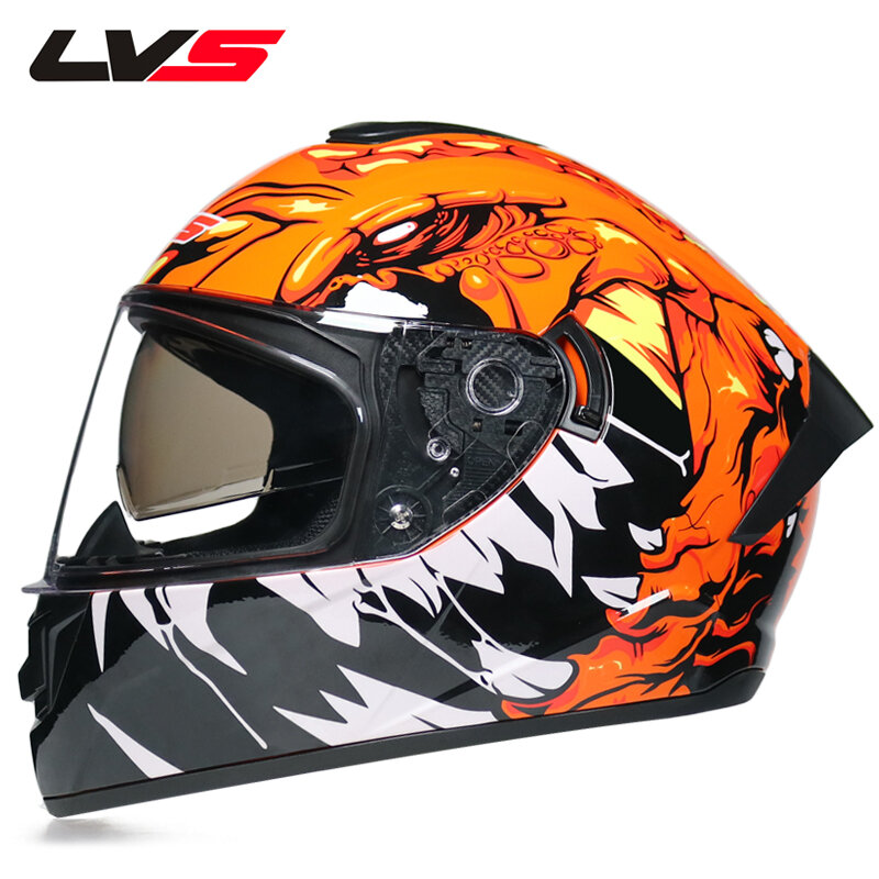 พิเศษ Links สำหรับเลนส์!Full Face หมวกนิรภัยสำหรับรถจักรยานยนต์แบบเต็มรูปแบบหมวกกันน็อค Visor LVS-700 LVS-701