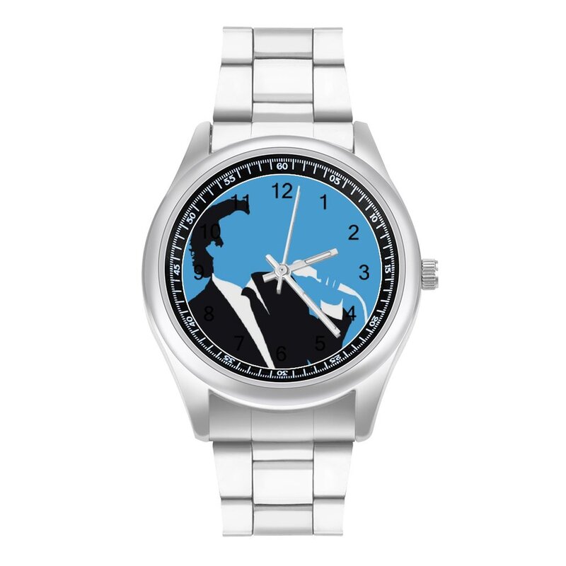 Johnny Hallyday zegarek kwarcowy sportowy ekskluzywny zegarek na rękę stalowy Design chłopięcy zegarek na rękę