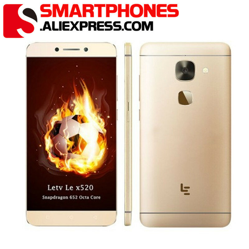 Letv LeEco Le 2 X520 5,5 "смартфон с восьмиядерным процессором Snapdragon 652, ОЗУ 3 ГБ, ПЗУ 32 ГБ, 1920x1080, 16 МП, Android, сканер отпечатка пальца