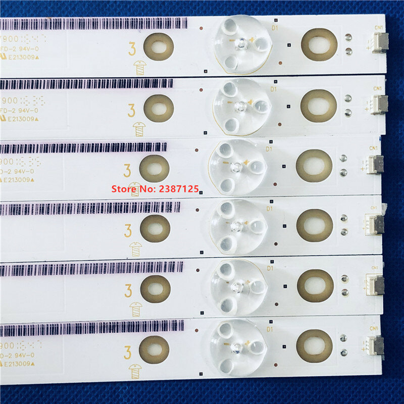 12 Buah Strip LED untuk GJ-2K15-D2P5-480-D611-V3 LB48007 LB48015 V1 V0_00 3B7450001EA0 BDL4830QL 48PFT5500/12