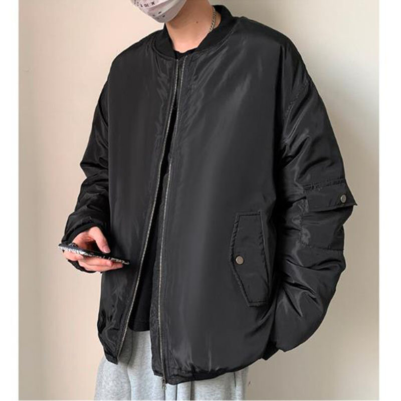 Giacche e cappotti invernali da uomo capispalla abbigliamento Bomber mimetico giacca da uomo coreana Casual spessa calda parka militare