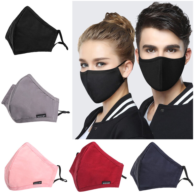 Unisex Cotton Mouth Mask Windproof Mouth proofdust Face masks anti dust mask Activated carbon filter Mask