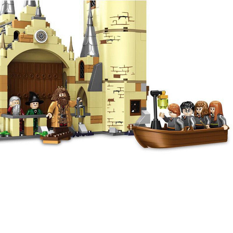 983Pcs Harries Voldemort Potters Hogwartse Castle Great Hall Magic School Compatible Lepining Building Brick Block for Kids Toys