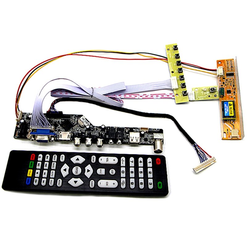 Tv + Hdmi + Vga + Av + Usb + Audio Tv Lcd Treiber-platine 15,4 Zoll Lp154W01 B154Ew08 B154Ew01 lp154Wx4 1280X800 Lcd Controller Board Diy Kit
