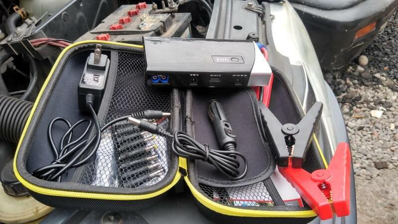 Arrancador de batería multifunción para coche, 5V, 12V, 24000 mAh, 2000a, cables inteligentes, ms400, emergencia, 2019