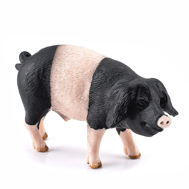 Figuras de acción de cerdo salvaje simulado para decoración del hogar, figuritas de cerdo salvaje, modelo de granja, Animal, familia, juguetes educativos