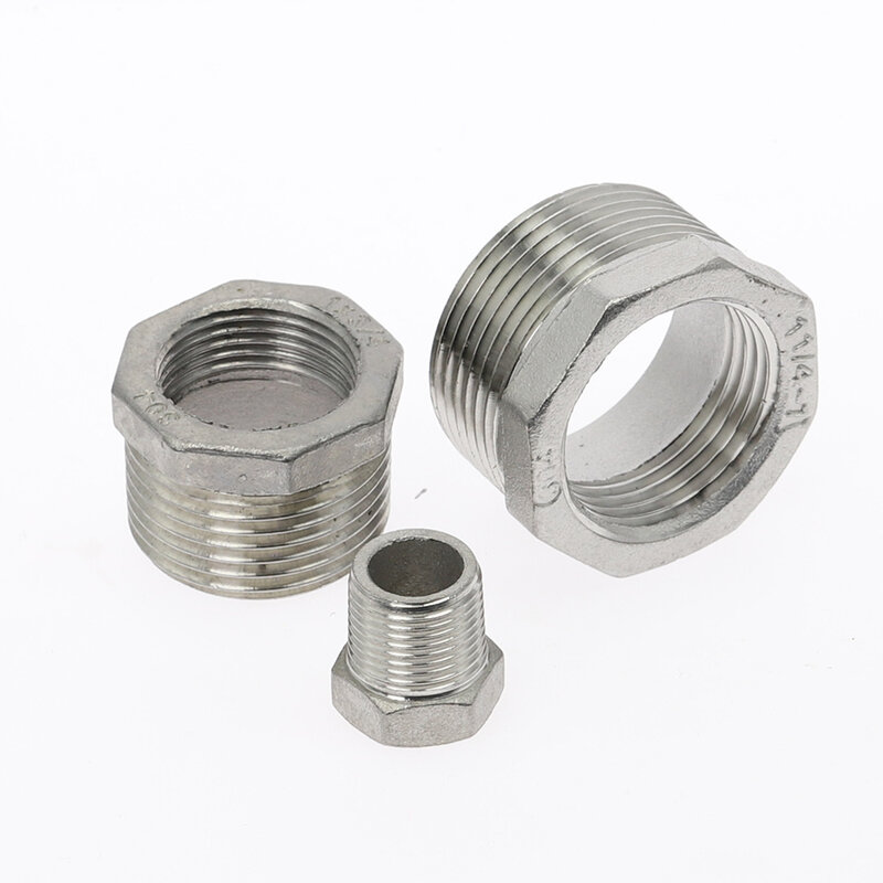 Tonifying Heart Reducer Bushing 1/8" 1/4" 3/8" 1/2" BSP Male/Female Thread SS304 Stainless Steel Pipe Fittings For Water Gas Oil