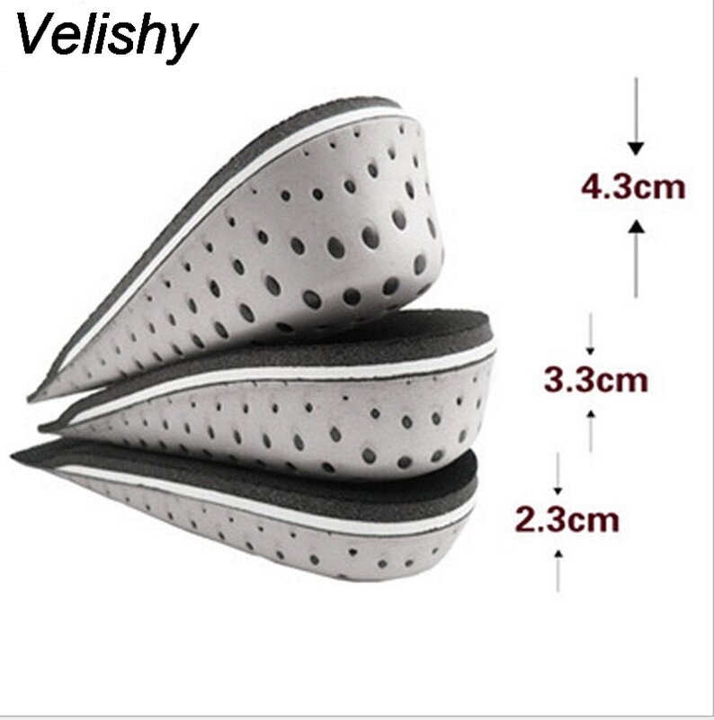 Men Women Memory Foam Increase Height High Half Insoles Shoe Inserts Increased Height Insole Pads 2.3-4.3cm Height