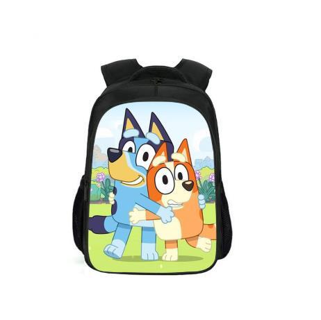 Camada mochila kawaii bluey estampas padrão crianças mochila escolar dos desenhos animados mochila das crianças