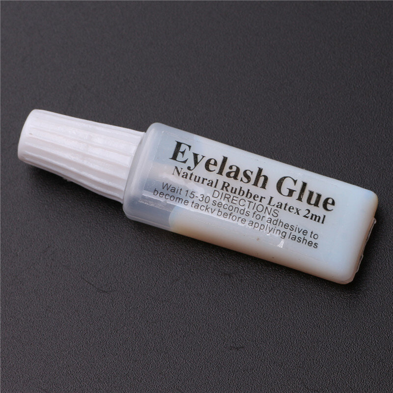 2ml  Eyelash Glue Milky White Waterproof Lasting Fast Drying False Eyelash Glue No Irritation Lashes Adhesive Makeup