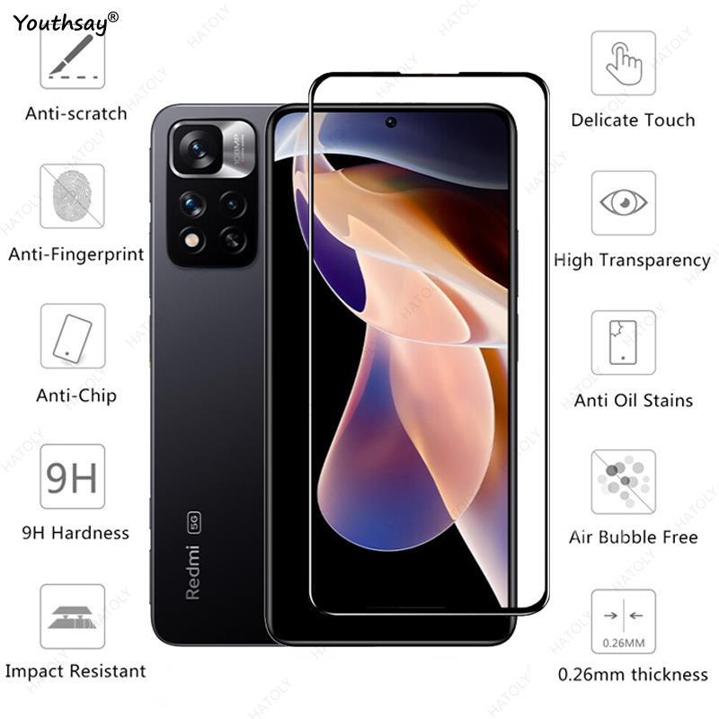 Full Gule Kính Cho Poco X4 NFC Tấm Bảo Vệ Màn Hình Cho Poco X4 X3 NFC M4 M3 Pro F3 Kính Cường Lực ống Kính Điện Thoại Cho Poco X4 NFC