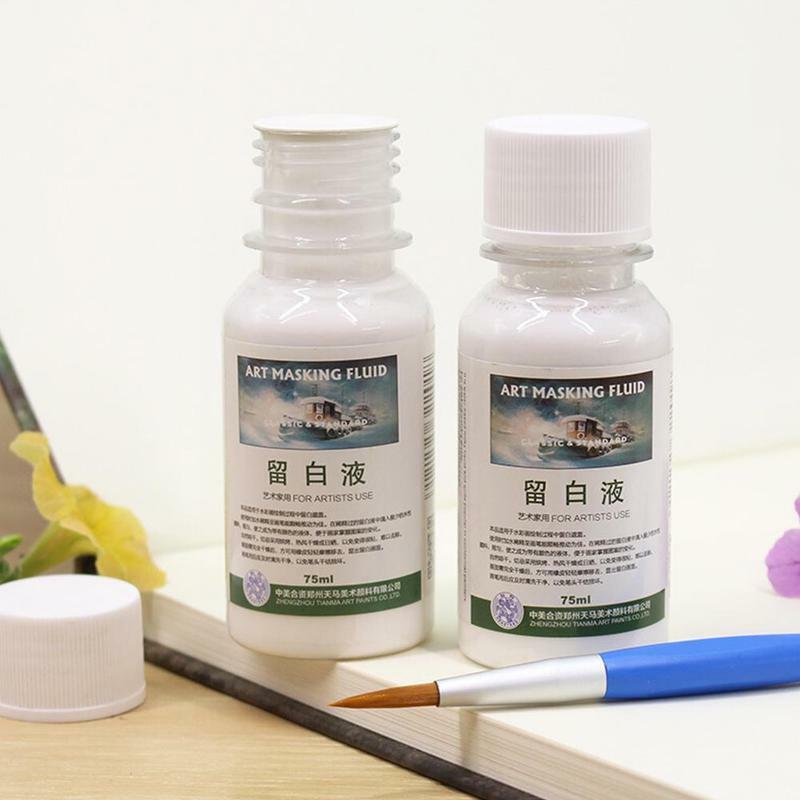 Nuovo 1 pz Art Masking fluido soggiorno bianco pigmento copertura ufficio scuola acquerello articoli di cancelleria tubo materiale scolastico liquido
