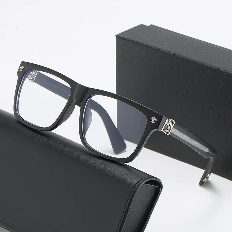 للجنسين TR90 مستطيل كامل حافة إطار نظارة طبية الرجال الكمبيوتر مكافحة الأشعة الزرقاء وصفة قصر النظر نظارات النساء Oculos دي سول