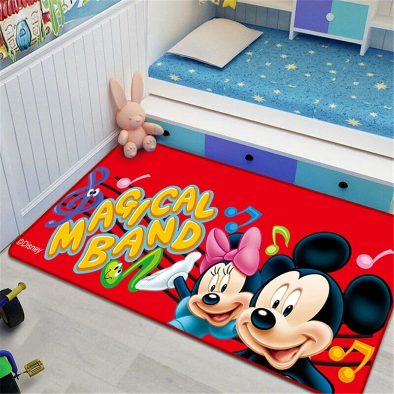 80x160cm Yellow Mickey Baby Play mat  Anti-slip Carpets for Living Room  Large Carpet Cute Floor Mat Children Floor Pads