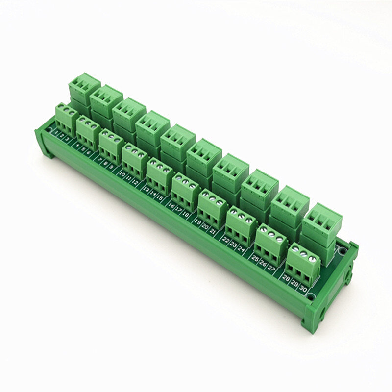 DIN Schiene Montieren 15A/300V 10x3Position Schraube Terminal Block Verteilung Modul.