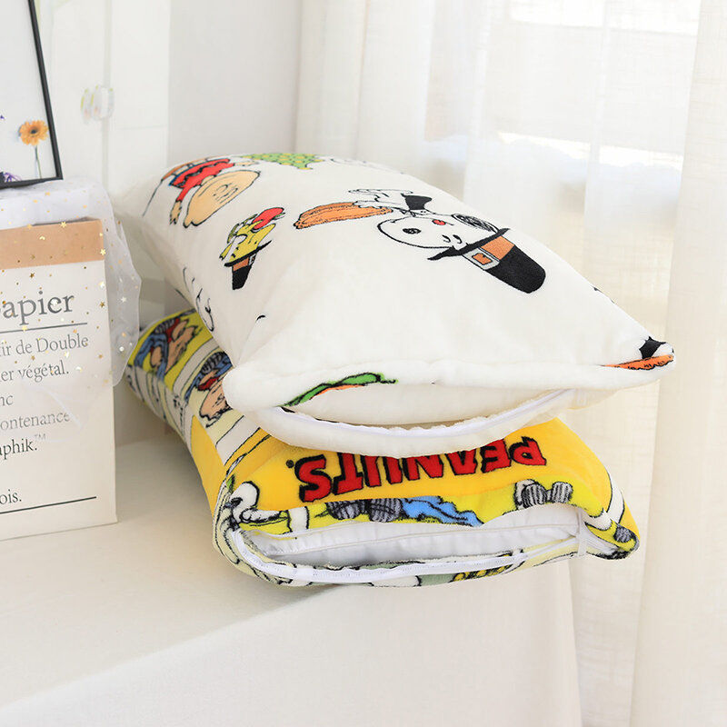 Snoopy manta suave y cálida manta de lana de coral lindas sábanas de invierno de dibujos animados cubrecama sofá manta lavado mecánico franela b
