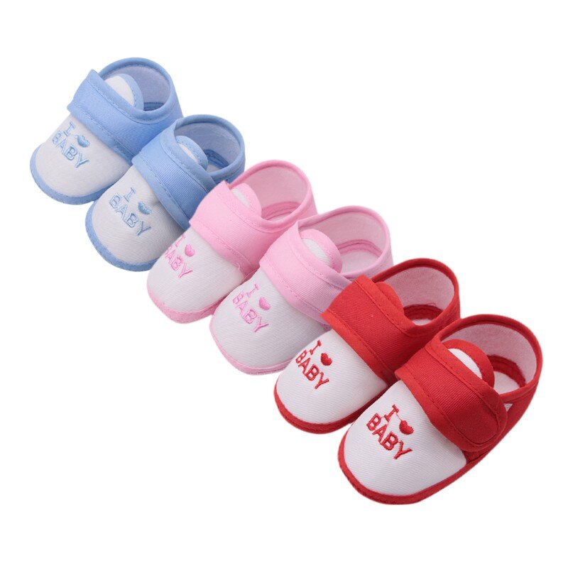 Ins Cute Lovely Baby Shoes Toddler First Walkers Cotton Soft Sole Skid-proof Kids 0-18M