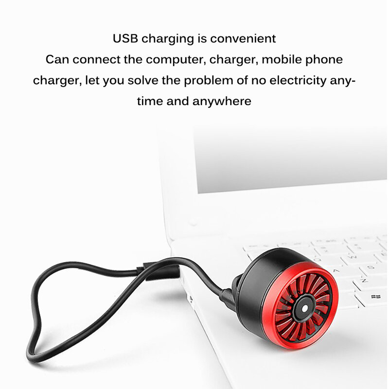 5 라이트 모드 자전거 후면 USB 충전식 라이트 스마트 브레이크 LED 램프 안전 경고 스트로브 방수 라이트