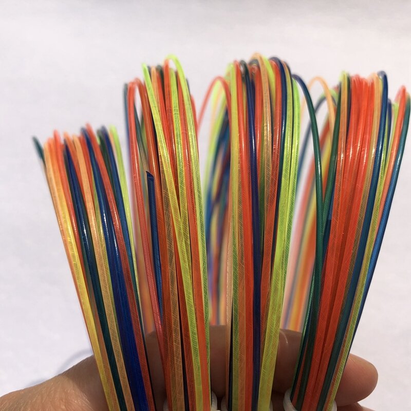 Cuerdas de raqueta de tenis de alta calidad, 1 unidad, color arcoíris, sensación suave, 1,3mm