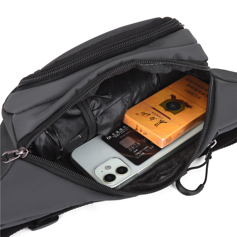 Повседневная многофункциональная сумка через плечо для мужчин и женщин, дорожная нагрудная сумочка-слинг, водонепроницаемый кошелек унисекс для телефона, на ремне