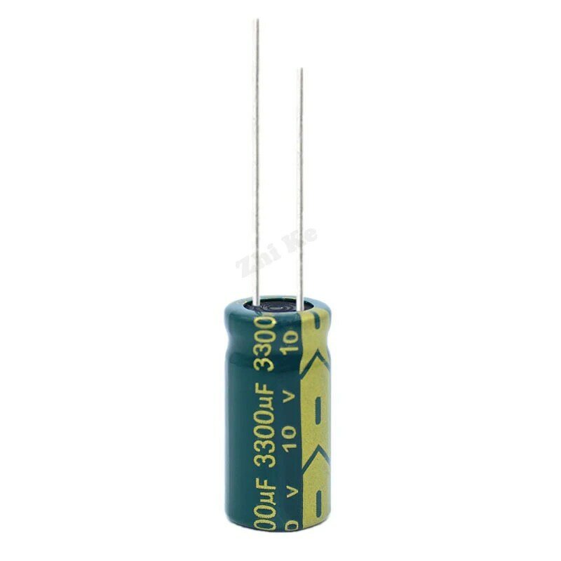 6pcs/lot 10v 3300UF 10*20 high frequency low impedance aluminum electrolytic capacitor 3300uf 10v 20%