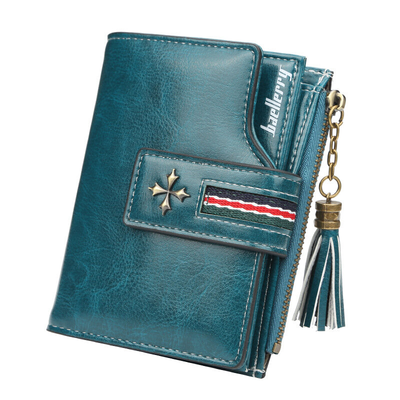 Moda mały lśniący połysk skórzany portfel kobiet stylowy zamek i Hasp portfel na karty kobieta wysokiej jakości krótkie etui na karty kredytowe torebka
