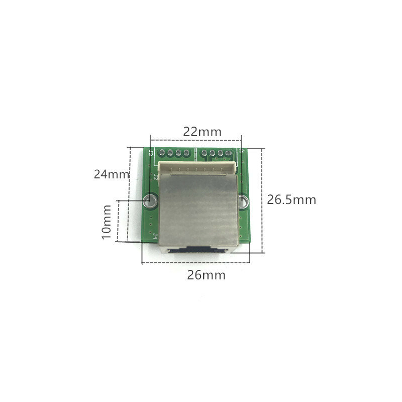 10/100/1000Mbps standard di RJ45 porta di rete a 2.0 passo pin mini adattatore modulo di compatibilità a bassa potenza rumore di alimentazione gigabit
