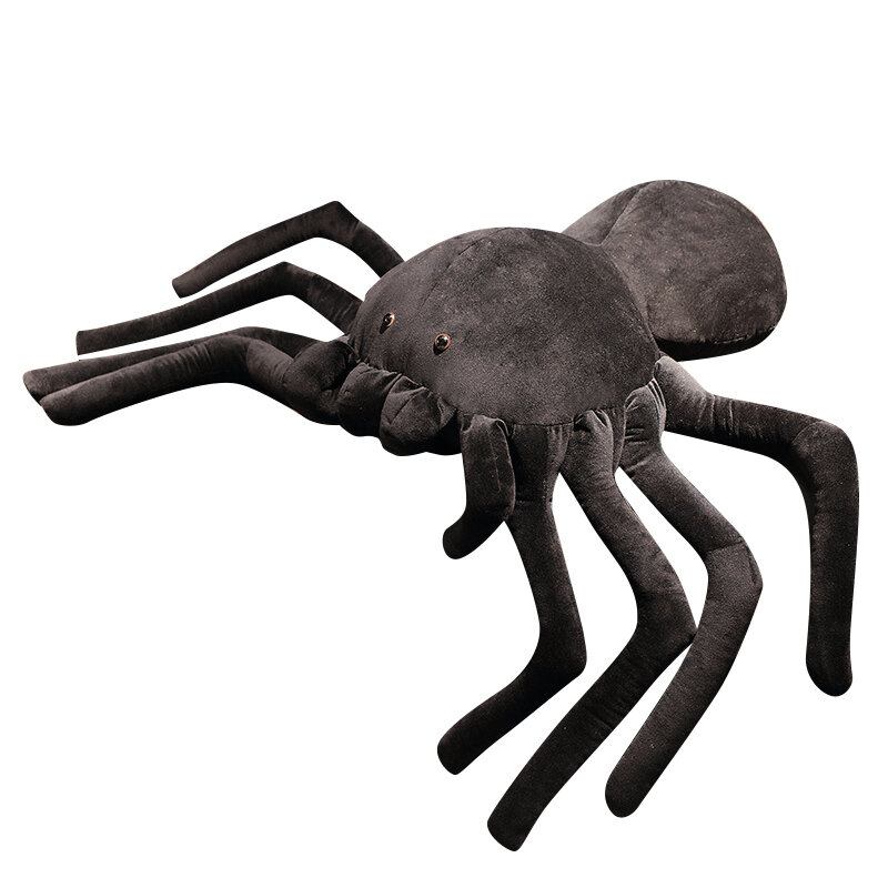 1pc llifeike animais de pelúcia simulação aranha brinquedo complicado 20cm-80cm grande tamanho real aranha jogar travesseiro crianças brinquedo