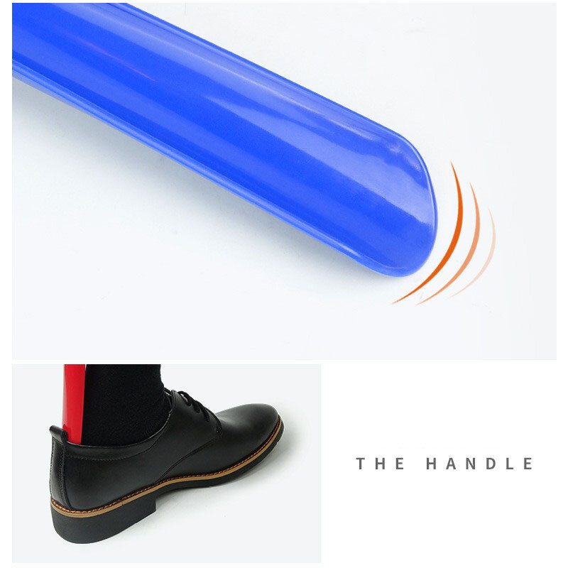 1個58.5センチメートル簡単に使用プラスチック靴ホーンアーティファクトプルポンピング靴専門の女性男性靴ホーン靴スプーン