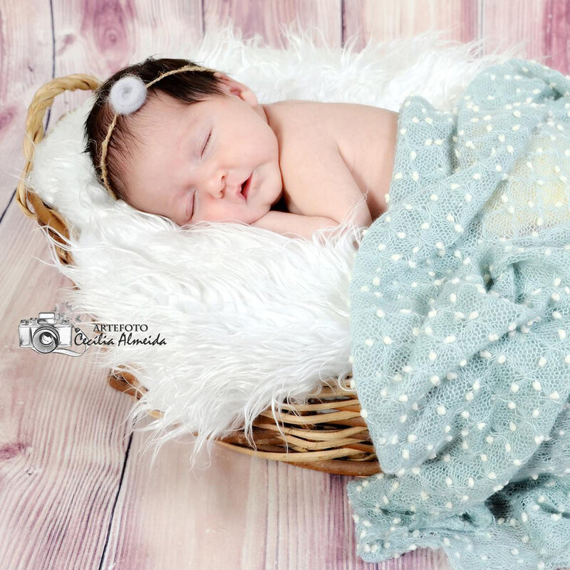 Foto Schießen Zubehör Baby Gestrickte Weiche Kleine Bobble Wrap für Neugeborenen Fotografie Requisiten Korb Füllstoff Hintergrund Stoff