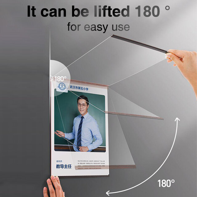 A4 A5 настенная живопись 3 мм Тонкий постер Кофейни рекламный дисплей фотографии акриловая рамка