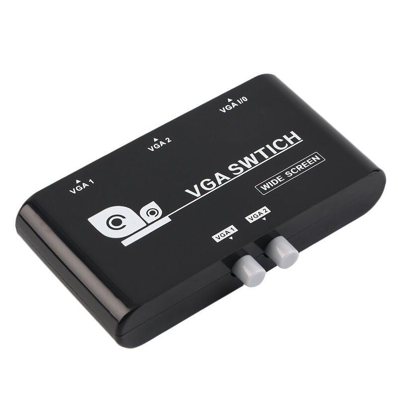 Boîte de commutation vidéo VGA KVM, commutateur de partage bidirectionnel, boîtier de commutation pour moniteur d'ordinateur, cortors, 2 en 1