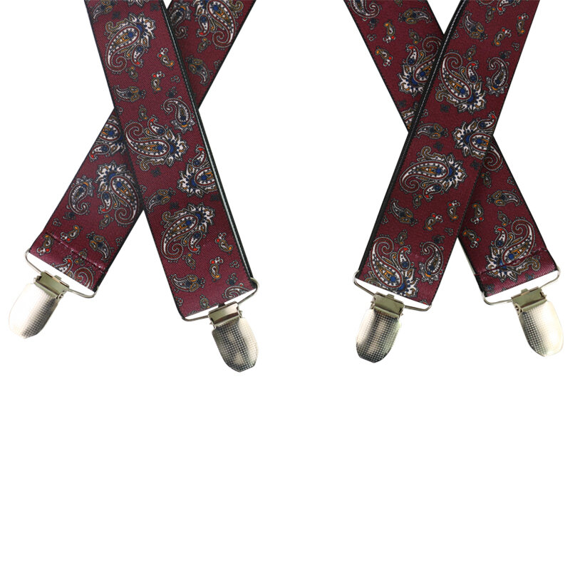 HUOBAO nowe męskie garnitury elastyczne szelki damskie szelki pasek regulowane szelki szelki Paisley