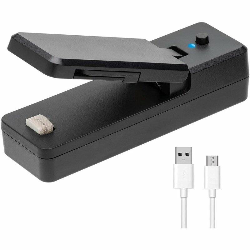 USB Carregamento Mini Máquina De Selagem Térmica, Saco De Embalagem De Plástico De Lanche Doméstico, Pequena Máquina De Selagem