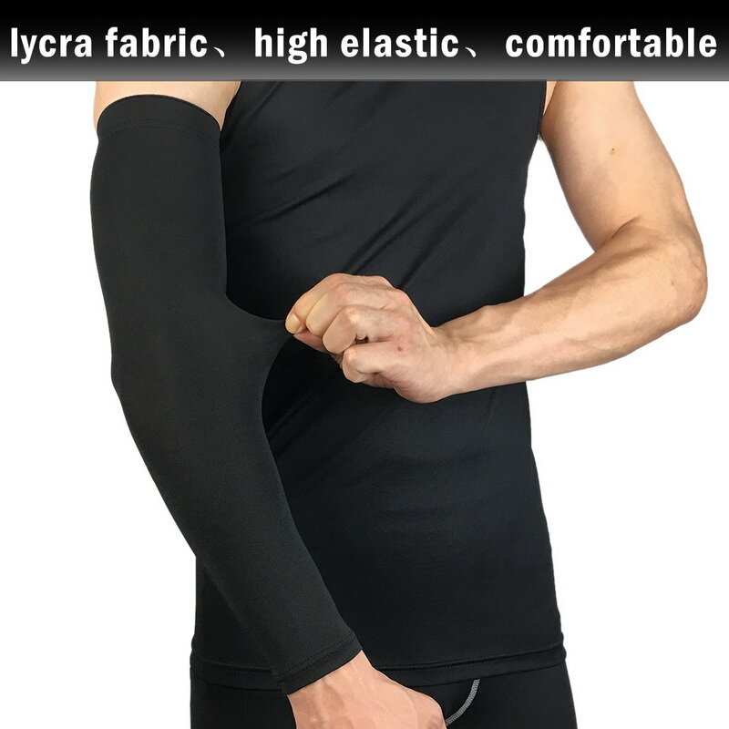 Mangas de brazo de deporte Unisex con protección solar UV, Mangas de brazo de alta elasticidad para hombres y mujeres-1 pieza