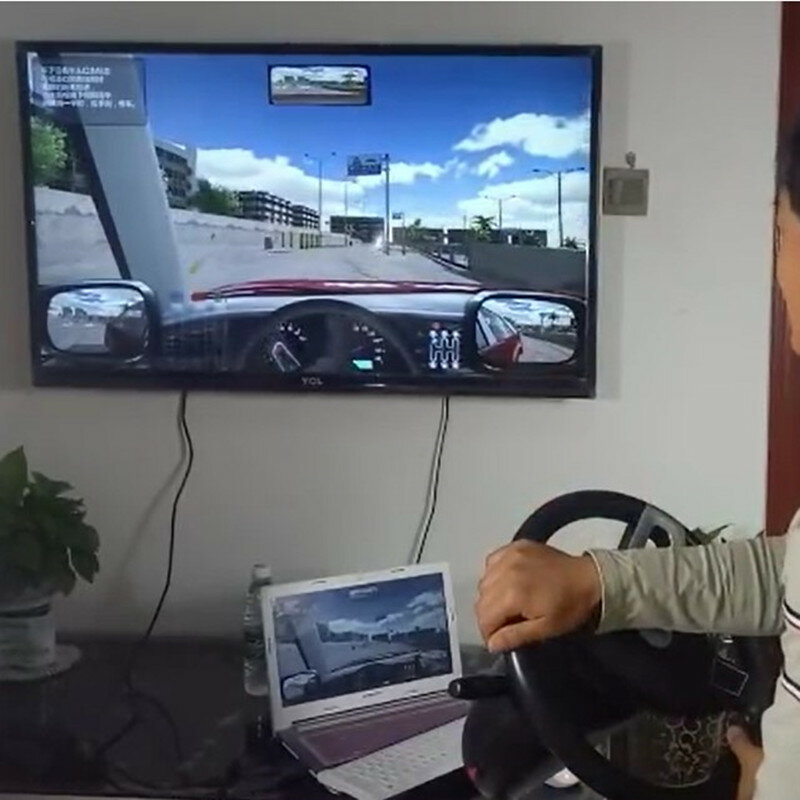 Computerspel Stuurwiel Auto Rijden Simulator Training Vliegtuigen Test Drive School Autorace Video Racing Truck Games