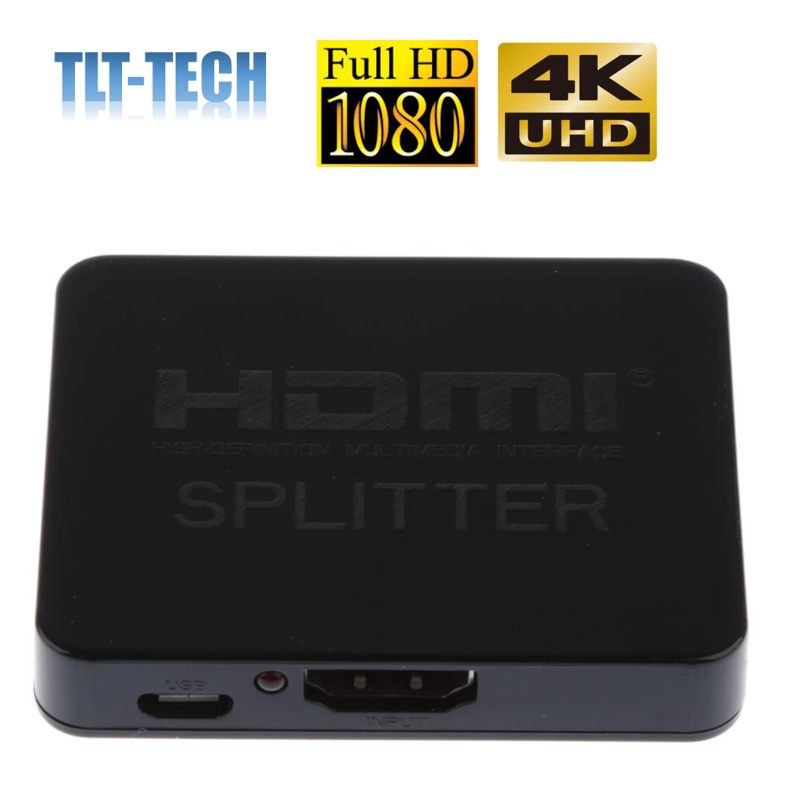 1X2 1080P 4K HDMI Switcher 1 Di 2 Keluar HDMI Distributor Dukungan 3D Splitter untuk PS3 proyektor HDTV