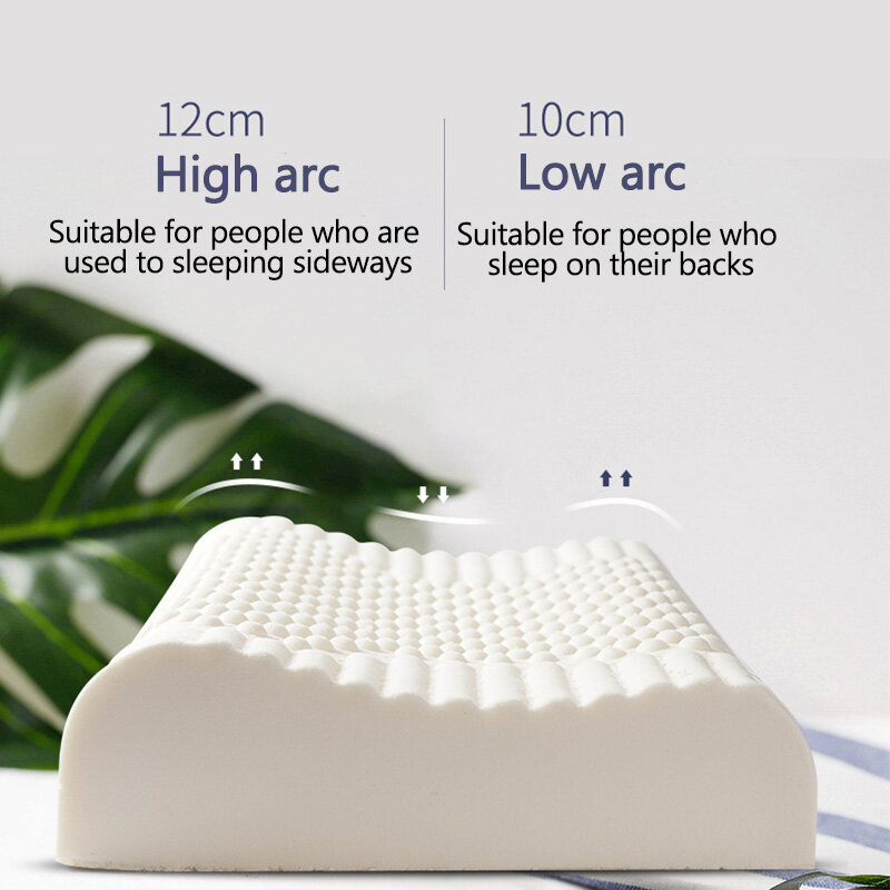 Sb natural látex travesseiro massagem dormir ortopédico travesseiro espuma de memória travesseiro corretivo pescoço proteger vértebras saúde ergonômica