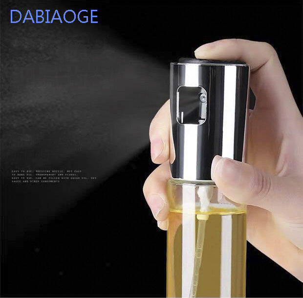 DABIAOGE Glass Olive Oil Sprayer Oil Spray Empty Bottle Vinegar Bottle Oil Dispenser for Cooking Salad BBQ Kitchen Baking