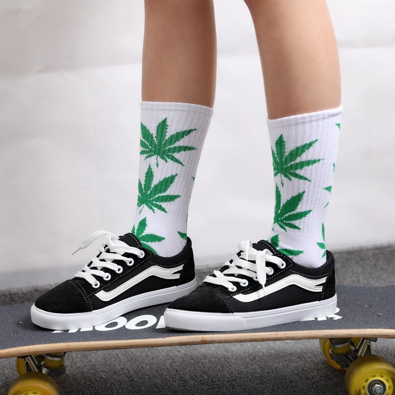 Кленовые носки с листьями, мужские и женские хлопковые носки, в Корейском стиле Харадзюку, для скейтборда, для Ford