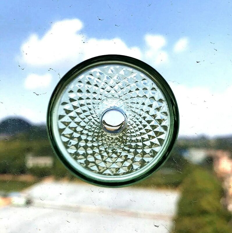 Santé bien-être vie mini bioglass diamant forme pour boire de l'eau énergétique, protcter yeux, mini bio disque,