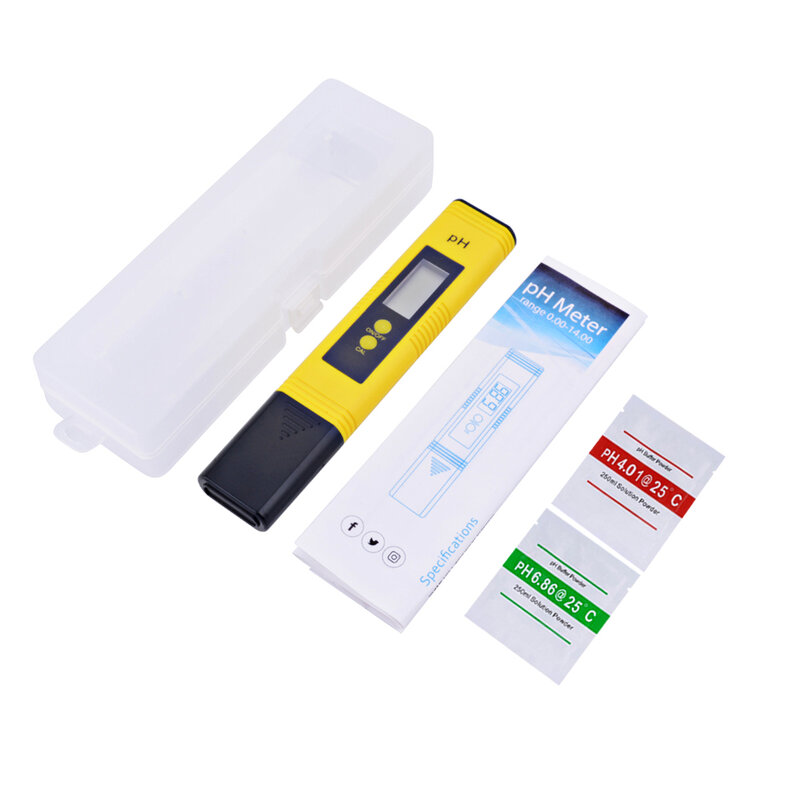 Digital PH Medidor, Acidez Tester, Precisão 0,01 PH Tester, Medida De Qualidade Da Água Piscina Do Aquário, Urina Vinho Calibração Automática